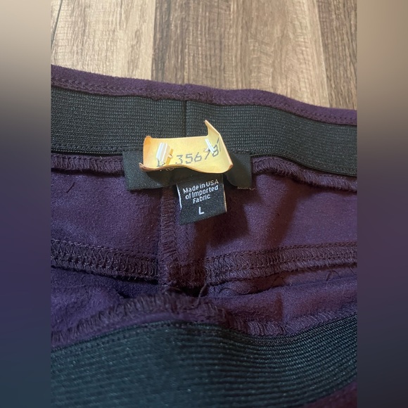 Karen Kane Bracelet Ruffle Sleeve Crossover Top & Faux Suede Moto Pants SZ M/L - Picture 16 of 16